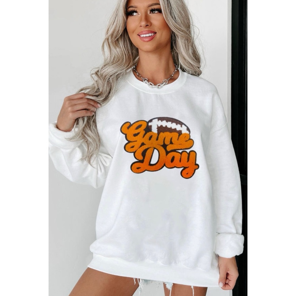 Chenille Game Day Sweatshirt